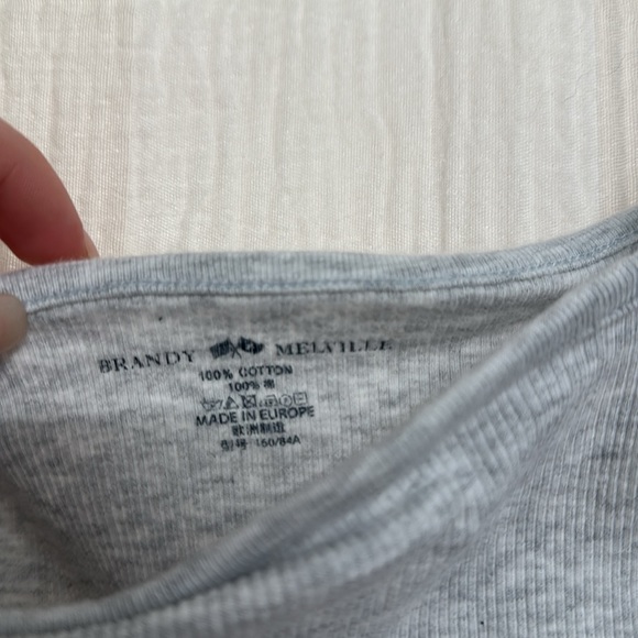 Brandy Melville Spaghetti Strap Cropped Tank - Picture 3 of 3